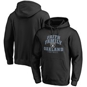 Add Oakland Raiders NFL Pro Line Faith Family Pullover Hoodie - Black To Your NFL Collection