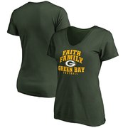 Add Green Bay Packers NFL Pro Line Women's Faith Family T-Shirt - Green To Your NFL Collection