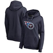 Add Tennessee Titans NFL Pro Line Women's Primary Logo Plus Size Pullover Hoodie - Navy To Your NFL Collection