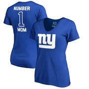 Add New York Giants NFL Pro Line by Fanatics Branded Women's Plus Sizes Number One Mom T-Shirt - Royal To Your NFL Collection