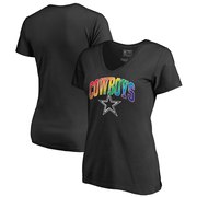 Add Dallas Cowboys NFL Pro Line by Fanatics Branded Women's Pride T-Shirt - Black To Your NFL Collection