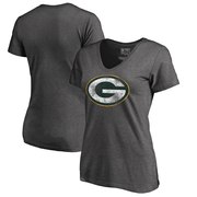 Add Green Bay Packers NFL Pro Line by Fanatics Branded Women's Plus Sizes Distressed Team Logo Tri-Blend T-Shirt - Charcoal To Your NFL Collection