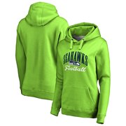 Add Seattle Seahawks NFL Pro Line by Fanatics Branded Women's Victory Script Pullover Hoodie - Neon Green To Your NFL Collection