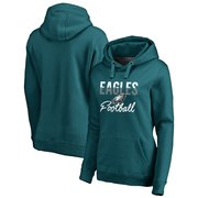 Add Philadelphia Eagles NFL Pro Line by Fanatics Branded Women's Free Line Pullover Hoodie - Midnight Green To Your NFL Collection