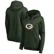 Add Green Bay Packers NFL Pro Line by Fanatics Branded Women's Splatter Logo Pullover Hoodie - Green To Your NFL Collection