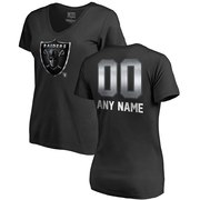 Add Oakland Raiders NFL Pro Line by Fanatics Branded Women's Personalized Midnight Mascot T-Shirt – Black To Your NFL Collection