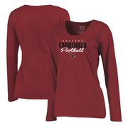 Add Arizona Cardinals NFL Pro Line by Fanatics Branded Women's Iconic Collection Script Assist Plus Size Long Sleeve T-Shirt - Cardinal To Your NFL Collection