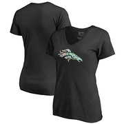 Add Denver Broncos NFL Pro Line by Fanatics Branded Women's Lovely V-Neck T-Shirt - Black To Your NFL Collection