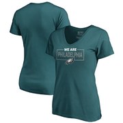 Add Philadelphia Eagles NFL Pro Line by Fanatics Branded Women's We Are Icon V-Neck T-Shirt – Midnight Green To Your NFL Collection