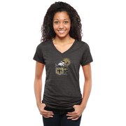 Add New Orleans Saints NFL Pro Line Women's Throwback Logo Tri-Blend V-Neck T-Shirt - Black To Your NFL Collection