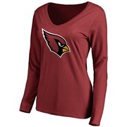 Add Arizona Cardinals NFL Pro Line by Fanatics Branded Women's Primary Team Logo Long Sleeve T-Shirt - Cardinal To Your NFL Collection