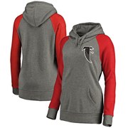 Add Atlanta Falcons NFL Pro Line Women's Lounge Tri-Blend Pullover Hoodie - Gray/Red To Your NFL Collection