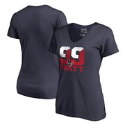 Add J.J. Watt Houston Texans NFL Pro Line Women's Hometown Collection Name & Number T-Shirt - Navy To Your NFL Collection