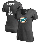 Add Miami Dolphins NFL Pro Line by Fanatics Branded Women's Plus Sizes Number One Mom T-Shirt - Charcoal To Your NFL Collection