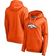 Order Denver Broncos NFL Pro Line by Fanatics Branded Women's Primary Logo Plus Size Pullover Hoodie - Orange at low prices.