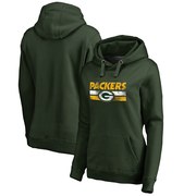 Order Green Bay Packers NFL Pro Line by Fanatics Branded Women's Plus Sizes First String Pullover Hoodie - Green at low prices.