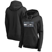 Add Oakland Raiders NFL Pro Line by Fanatics Branded Women's Plus Sizes First String Pullover Hoodie - Black To Your NFL Collection