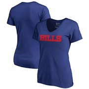 Add Buffalo Bills NFL Pro Line by Fanatics Branded Women's Wordmark V-Neck T-Shirt - Royal To Your NFL Collection