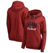 Order Houston Texans NFL Pro Line by Fanatics Branded Women's Victory Script Pullover Hoodie - Red at low prices.