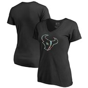 Add Houston Texans NFL Pro Line by Fanatics Branded Women's Lovely V-Neck T-Shirt - Black To Your NFL Collection