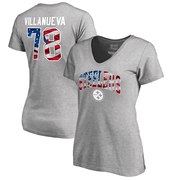 Add Alejandro Villanueva Pittsburgh Steelers NFL Pro Line by Fanatics Branded Women's Banner Wave Name & Number T-Shirt – Heather Gray To Your NFL Collection