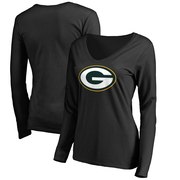 Add Green Bay Packers NFL Pro Line Women's Primary Logo Long Sleeve T-Shirt - Black To Your NFL Collection