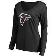 Add Atlanta Falcons NFL Pro Line Women's Primary Team Logo Long Sleeve T-Shirt - Black To Your NFL Collection