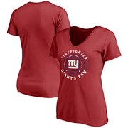 Add New York Giants NFL Pro Line Women's Firefighter V-Neck T-Shirt - Red To Your NFL Collection