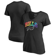 Add Buffalo Bills NFL Pro Line by Fanatics Branded Women's Pride T-Shirt - Black To Your NFL Collection