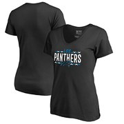 Add Carolina Panthers NFL Pro Line by Fanatics Branded Women's Arriba V-Neck T-Shirt - Black To Your NFL Collection