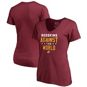 Add Washington Redskins NFL Pro Line by Fanatics Branded Women's Against The World V-Neck T-Shirt - Burgundy To Your NFL Collection