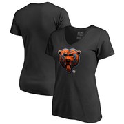 Add Chicago Bears NFL Pro Line by Fanatics Branded Women's Midnight Mascot V-Neck T-Shirt - Black To Your NFL Collection