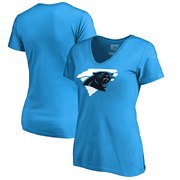 Add Carolina Panthers NFL Pro Line by Fanatics Branded Women's Hometown Collection V-Neck T-Shirt - Blue To Your NFL Collection