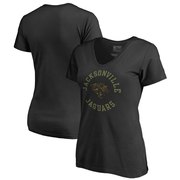 Add Jacksonville Jaguars NFL Pro Line by Fanatics Branded Women's Camo Collection Liberty V-Neck T-Shirt – Black To Your NFL Collection