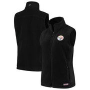 Add Pittsburgh Steelers Vineyard Vines Women's Westerly Vest – Black To Your NFL Collection