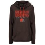 Add Cleveland Browns Majestic Women's Speed Fly Pullover Hoodie - Brown To Your NFL Collection