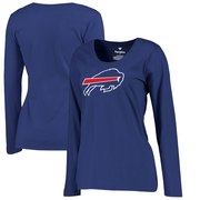 Add Buffalo Bills NFL Pro Line by Fanatics Branded Women's Primary Logo Plus-Size Long-Sleeve T-Shirt - Royal To Your NFL Collection