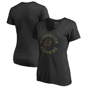 Add Washington Redskins NFL Pro Line by Fanatics Branded Women's Camo Collection Liberty V-Neck T-Shirt – Black To Your NFL Collection