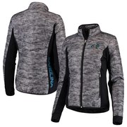 Add Carolina Panthers G-III 4Her by Carl Banks Women's Huddle Full-Zip Jacket – Black To Your NFL Collection