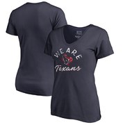 Add Houston Texans NFL Pro Line by Fanatics Branded Women's Hometown Collection We Are Texans V-Neck T-Shirt - Navy To Your NFL Collection