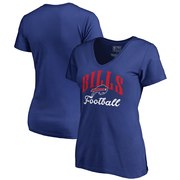 Add Buffalo Bills NFL Pro Line by Fanatics Branded Women's Victory Script Plus Size V-Neck T-Shirt - Royal To Your NFL Collection