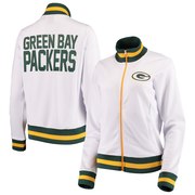 Add Green Bay Packers G-III 4Her by Carl Banks Women's Field Goal Track Jacket – White To Your NFL Collection