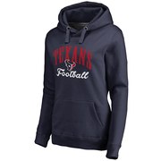 Add Houston Texans NFL Pro Line Women's Victory Script Pullover Hoodie - Navy To Your NFL Collection