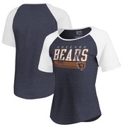 Add Chicago Bears NFL Pro Line by Fanatics Branded Women's Throwback Collection Fast Pass Tri-Blend T-Shirt - Navy To Your NFL Collection