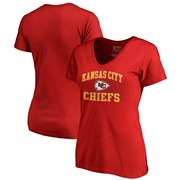 Order Kansas City Chiefs NFL Pro Line by Fanatics Branded Women's Vintage Collection Victory Arch V-Neck T-Shirt - Red at low prices.