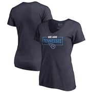 Add Tennessee Titans NFL Pro Line by Fanatics Branded Women's We Are Icon V-Neck T-Shirt – Navy To Your NFL Collection