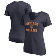 Add Chicago Bears NFL Pro Line by Fanatics Branded Women's Vintage Collection Victory Arch V-Neck T-Shirt - Navy To Your NFL Collection