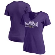 Add Baltimore Ravens NFL Pro Line by Fanatics Branded Women's We Are Icon V-Neck T-Shirt – Purple To Your NFL Collection