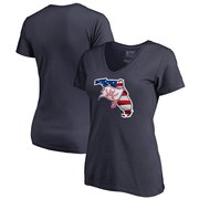 Add Tampa Bay Buccaneers NFL Pro Line by Fanatics Branded Women's Banner State V-Neck T-Shirt – Navy To Your NFL Collection