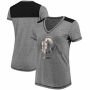 Add Pittsburgh Steelers Majestic Women's Bright Lights V-Neck T-Shirt - Black To Your NFL Collection